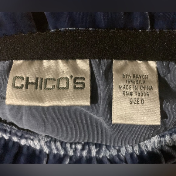 Chicos Blue Velvet Maxi Skirt - Picture 3 of 3